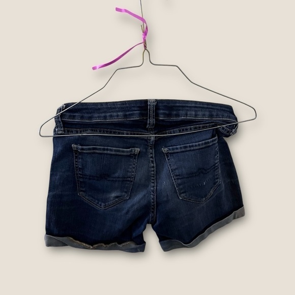 Arizona Jean Co Rolled Denim Jean Shorts Indigo 0 Juniors - Picture 2 of 3